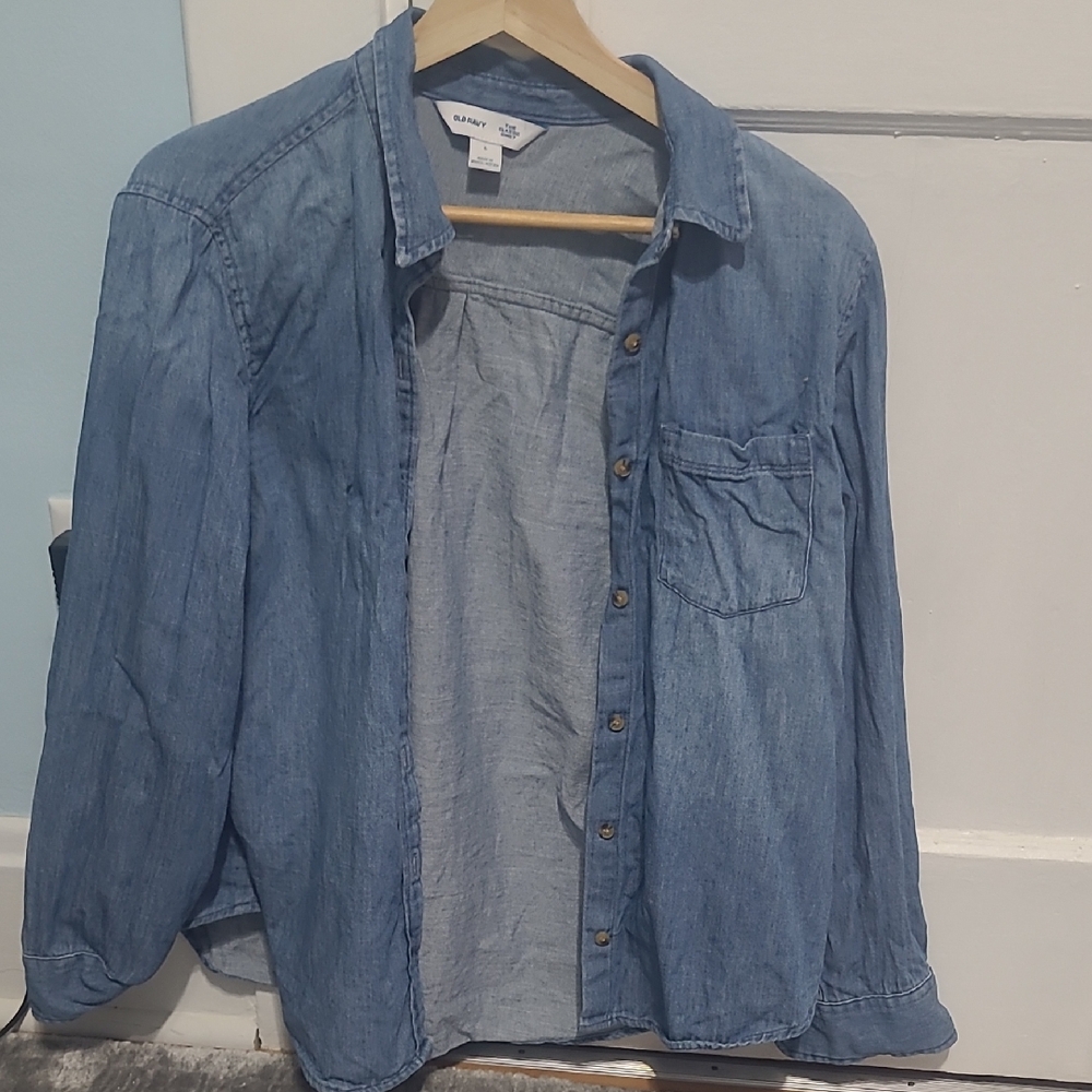Old Navy Blue Button Down Shirt